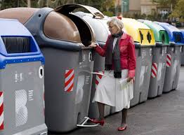 Contenedores de reciclaje en Barcelona
